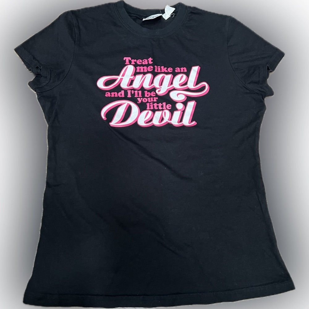 Black Baby Tee Size M